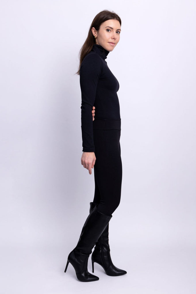 Petite Long-Sleeved Bodysuit with Turtleneck - Piccoli